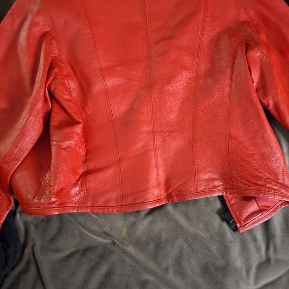 Red Leather Jacket - Picture 4 of 4